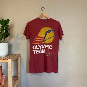 USA | U.S Olympic Team Short Sleeve Maroon T-Shirt
